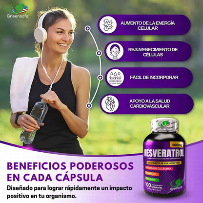 RESVERATROL x100 SOFTGELS - PROMO X 2